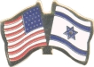 [U.S. & Israel Flag Pin]