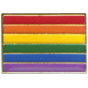 [Rainbow Rectangle Flag Pin]