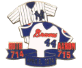 [Hank Aaron 715 Home Runs Jerseys Pin]