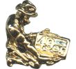 49ers Gold Miner Pin