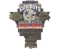 Cowboys 5 Time Champ Helmet Pin