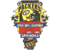 Packers 3 Time Super Bowl Champ Pin