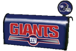 [New York Giants Mailbox Cover]