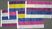 2x3' Nylon Multi Stripe Attention Flags