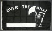 3x5' nylon Over The Hill Black Flag 