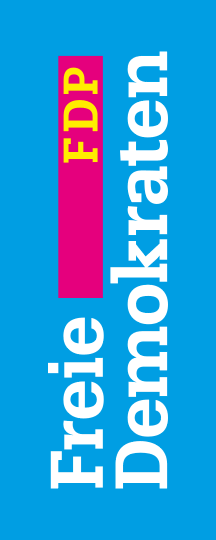 [Free Democratic Party, vertical cyan variant (Germany)]