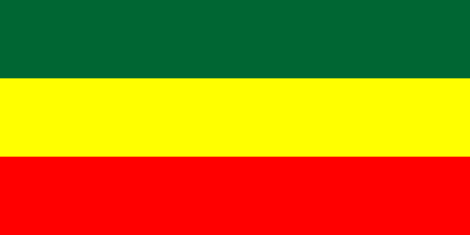 widespread Ethiopian flag