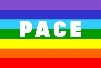 Flag with inscription PACE, variant #1