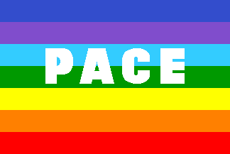 Flag with inscription PACE, variant #2