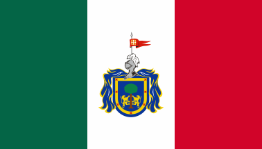 Alternative flag of Jalisco: tricolor flag mainly used abroad