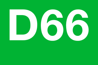 [Democrats '66 flag]