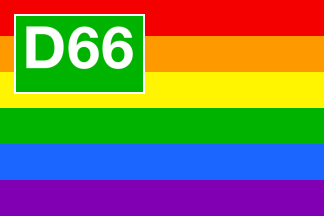 [Democrats '66 flag]