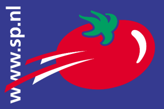 [The SP's blue flag]