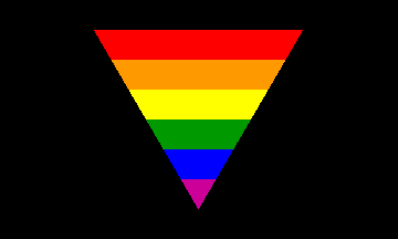 Gay Triangle With Rainbow 70