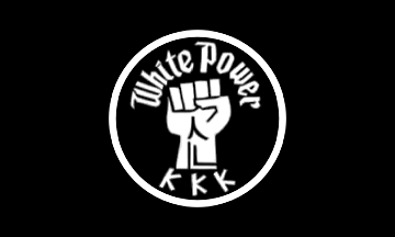 Flag with Aryan Fist