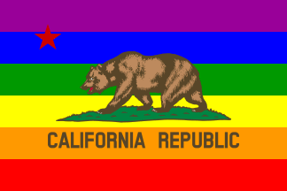 Image result for lgbt california flag