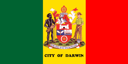 [City of Darwin Coat of Arms Flag]