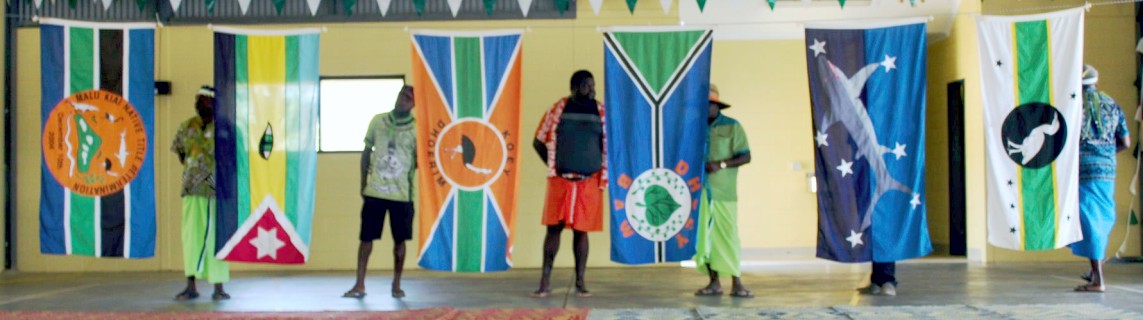[Torres Strait Islands clan groups flags]