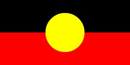 [Aboriginal flag in ratio 1:2]