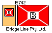 [Bridge Line Pty. Ltd. houseflag and funnel]