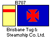 [Brisbane Tug & Steamship Co. Ltd. houseflag and funnel]