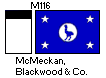 [McMekan, Blackwood & Co. houseflag and funnel]