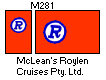 [McLean's Roylen Cruises Pty. Ltd houseflag and funnel]