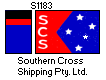 [Southern Cross Shipping Pty. Ltd.  houseflag and funnel]