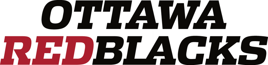 [Ottawa Redblacks wordmark Logo 2000-2011]