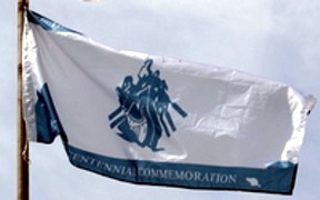 David Thompson Bicentennial Flag