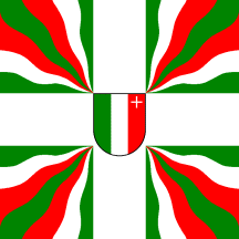 [Modern war flag of canton Neuchâtel (decorative only)]