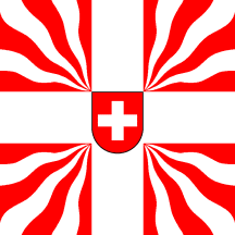 [Modern war flag of Switzerland (decorative only)]