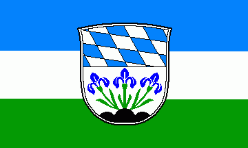 [Plattling city flag w/ CoA]