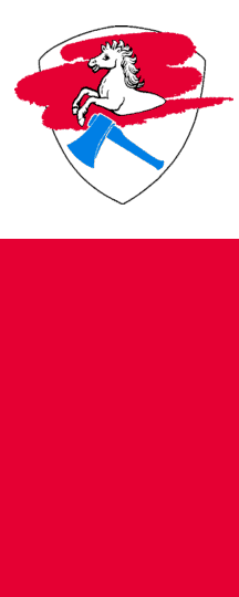 [Municipality of Sankt Wolfgang, 'Deko-Fahne' variant in red (Erding County, Bavaria, Germany)]