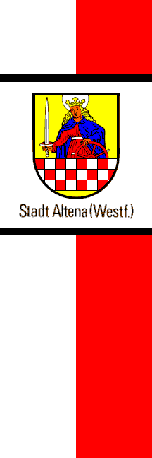 [City of Altena banner (Märkischer Kreis County, Northrhine-Westphalia, Germany)]