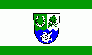 [Hoppegarten municipal flag]