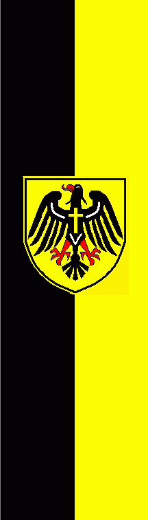 [Rottweil city banner, black-yellow]