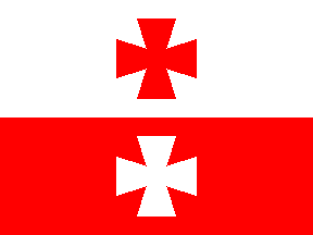 [Komturia Elbing, flag variant with crosses formy (Teutonic Order)]