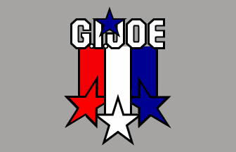 [G.I. Joe flag, silver]