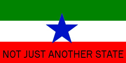 [Socialist Yugoslavia, upper stripe green, star blue and bottom stripe with motto.]