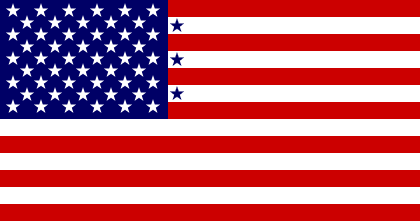 [53 stars USA flag]