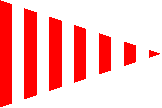 [Red and white beach flag]