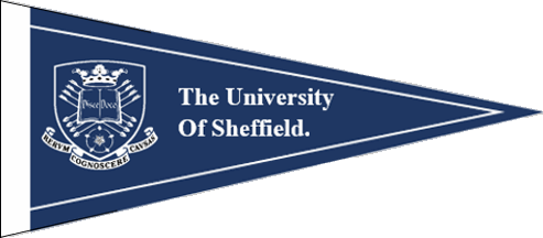 [University of Sheffield pennant, South Yorkshire]