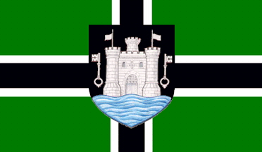 [Flag of Totnes, England]