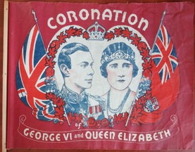 [Coronation of King George VI 1937 hand waver flag]