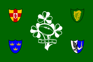 [Irish Rugby Football Union flag]