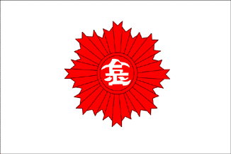 [Japanese lifesaving service flag, 1889-1901]