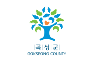 [Gokseong County flag (with English)]