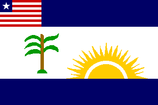 flag w/ dark blue stripes