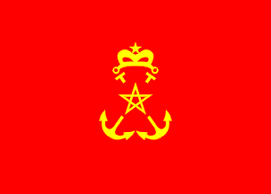 Moroccan naval ins. rank flag